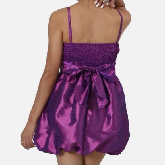 Twenty Metallic Purple Mini Bubble Dress! - Picture 2 of 5